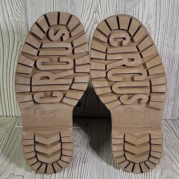 Circus by Sam Edelman Floral Mid Calf Boots Brown Snake Print Womens 5.5 NEW - Picture 7 of 12